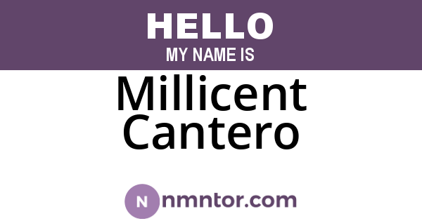 Millicent Cantero