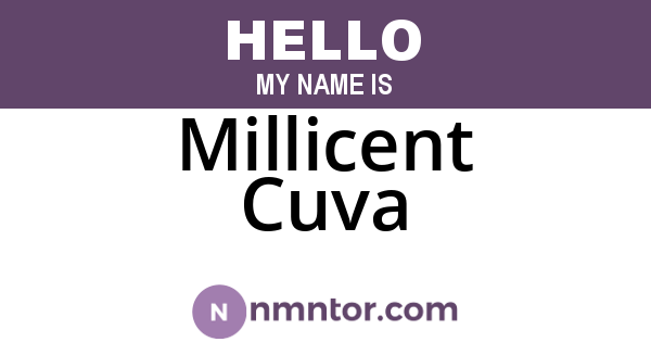 Millicent Cuva