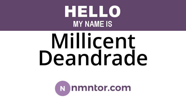 Millicent Deandrade