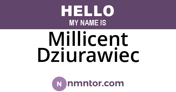 Millicent Dziurawiec