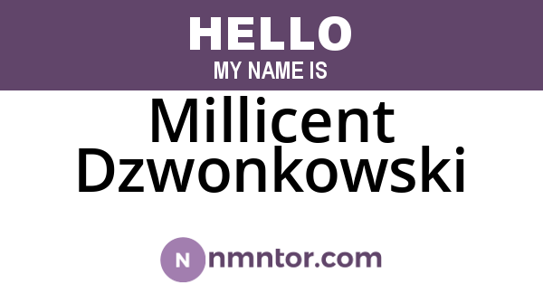 Millicent Dzwonkowski