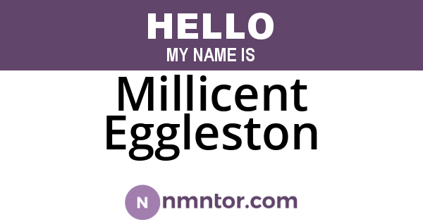 Millicent Eggleston