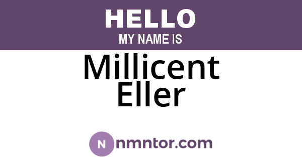 Millicent Eller
