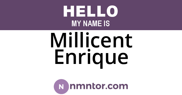 Millicent Enrique