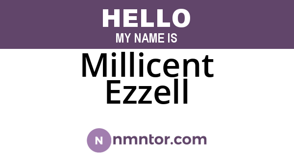 Millicent Ezzell