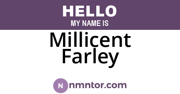 Millicent Farley