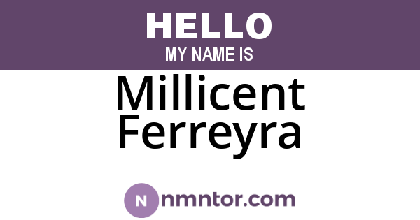Millicent Ferreyra