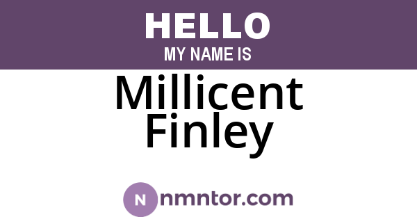 Millicent Finley