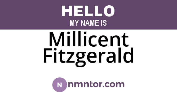 Millicent Fitzgerald