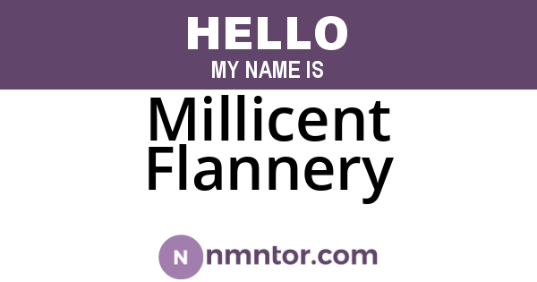 Millicent Flannery