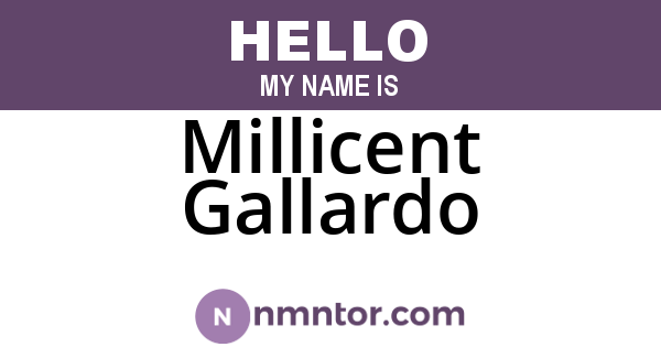 Millicent Gallardo