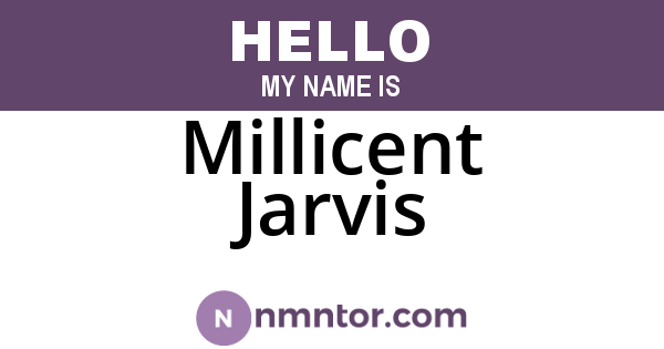 Millicent Jarvis