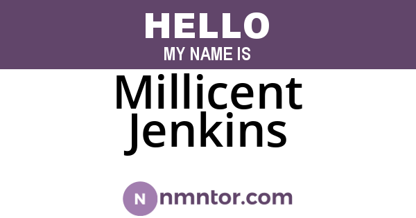 Millicent Jenkins