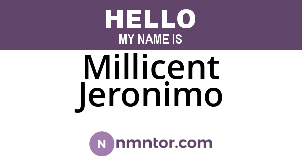 Millicent Jeronimo