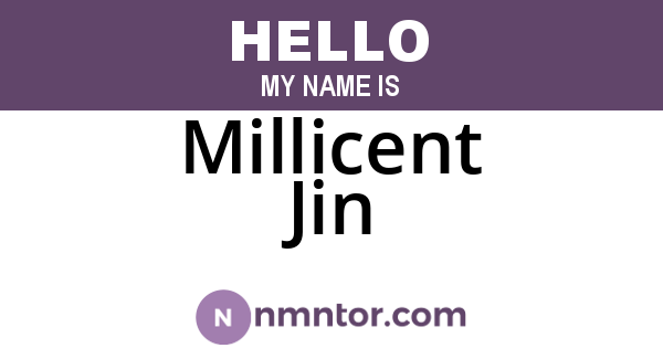 Millicent Jin