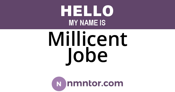 Millicent Jobe