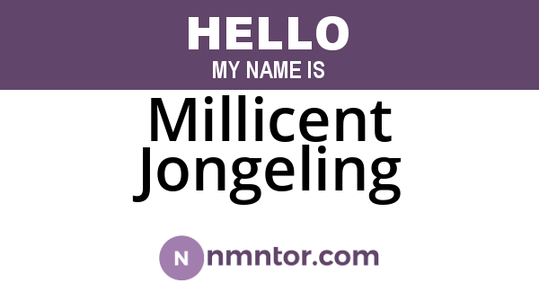 Millicent Jongeling