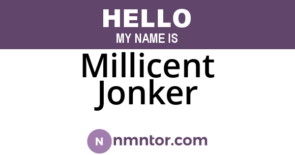 Millicent Jonker