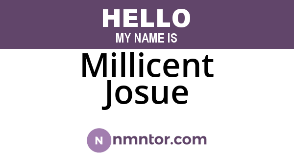 Millicent Josue