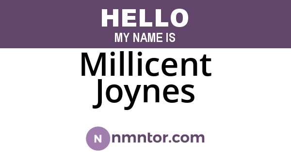 Millicent Joynes