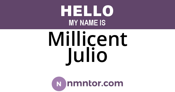 Millicent Julio