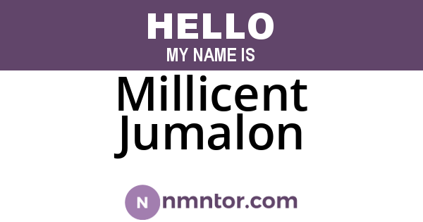 Millicent Jumalon