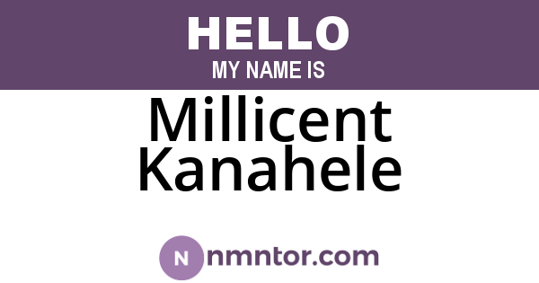 Millicent Kanahele