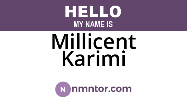 Millicent Karimi