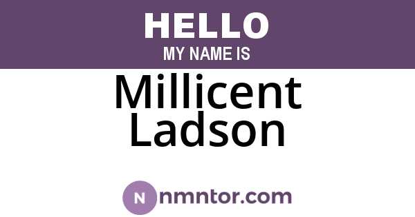 Millicent Ladson