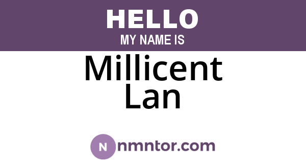 Millicent Lan