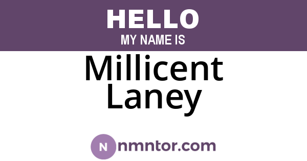 Millicent Laney