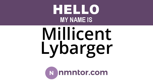 Millicent Lybarger