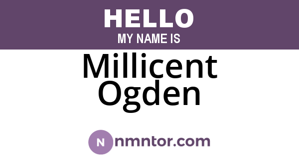 Millicent Ogden