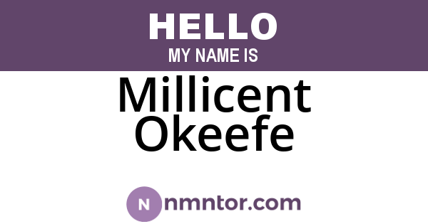 Millicent Okeefe