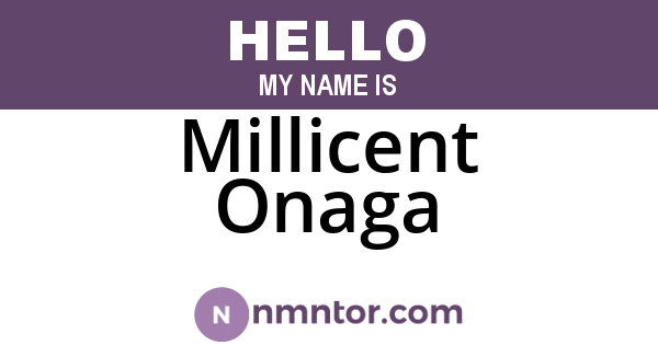 Millicent Onaga