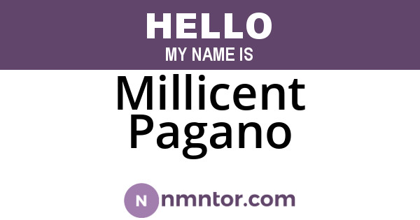 Millicent Pagano