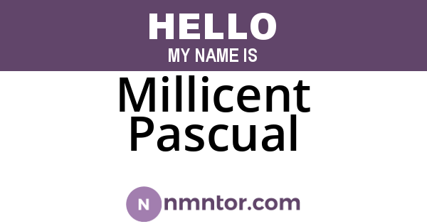Millicent Pascual
