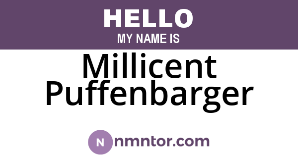 Millicent Puffenbarger