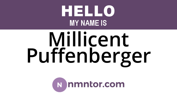 Millicent Puffenberger