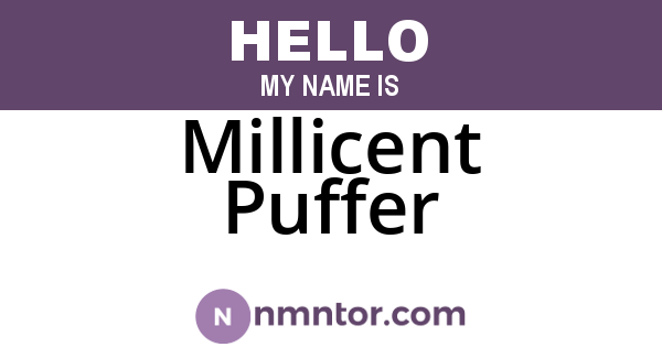 Millicent Puffer