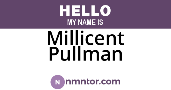 Millicent Pullman