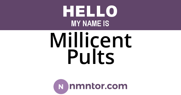 Millicent Pults