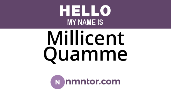 Millicent Quamme
