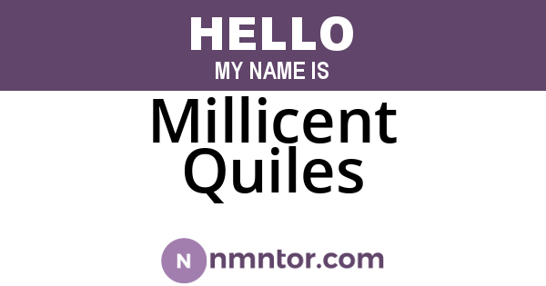 Millicent Quiles