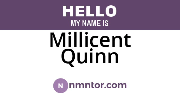 Millicent Quinn