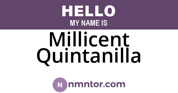 Millicent Quintanilla
