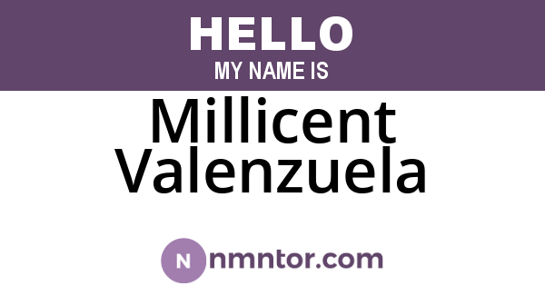 Millicent Valenzuela