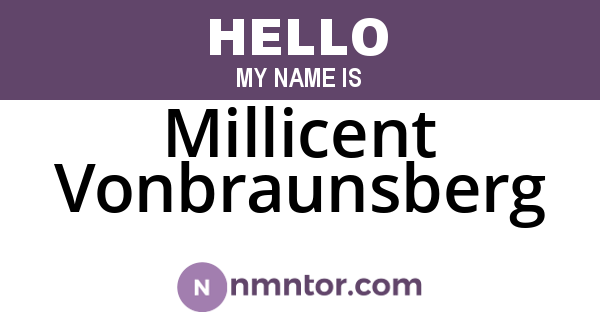 Millicent Vonbraunsberg