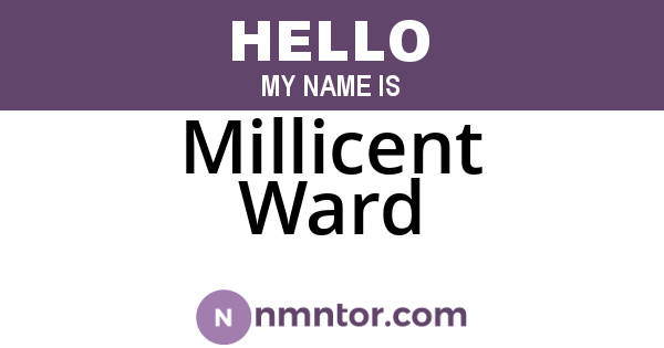 Millicent Ward