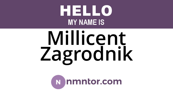 Millicent Zagrodnik